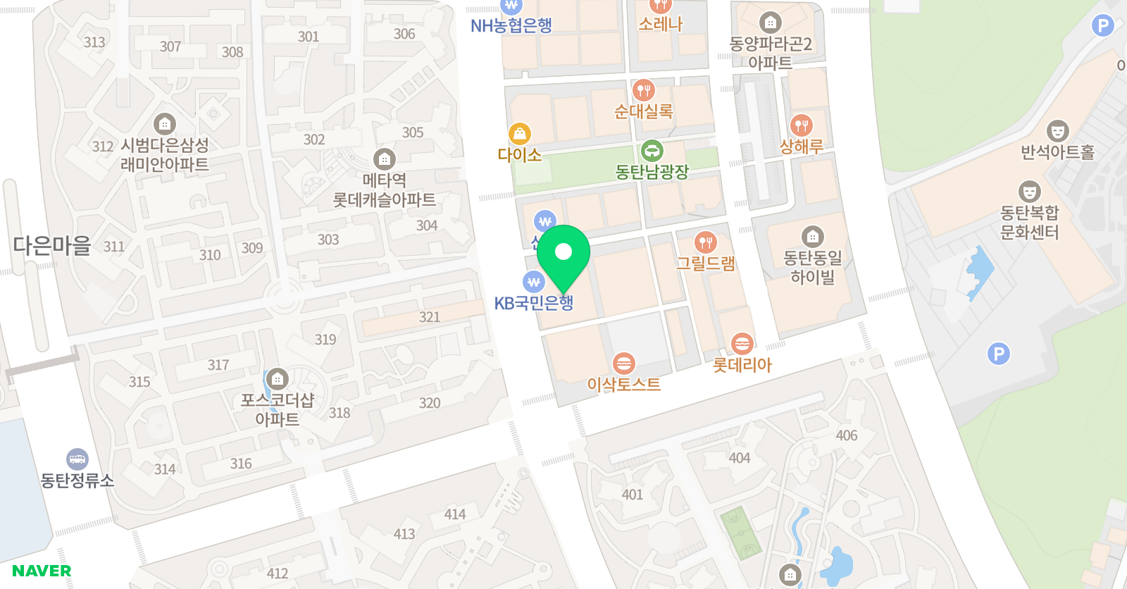 알앤씨 과학학원 초중등관 위치