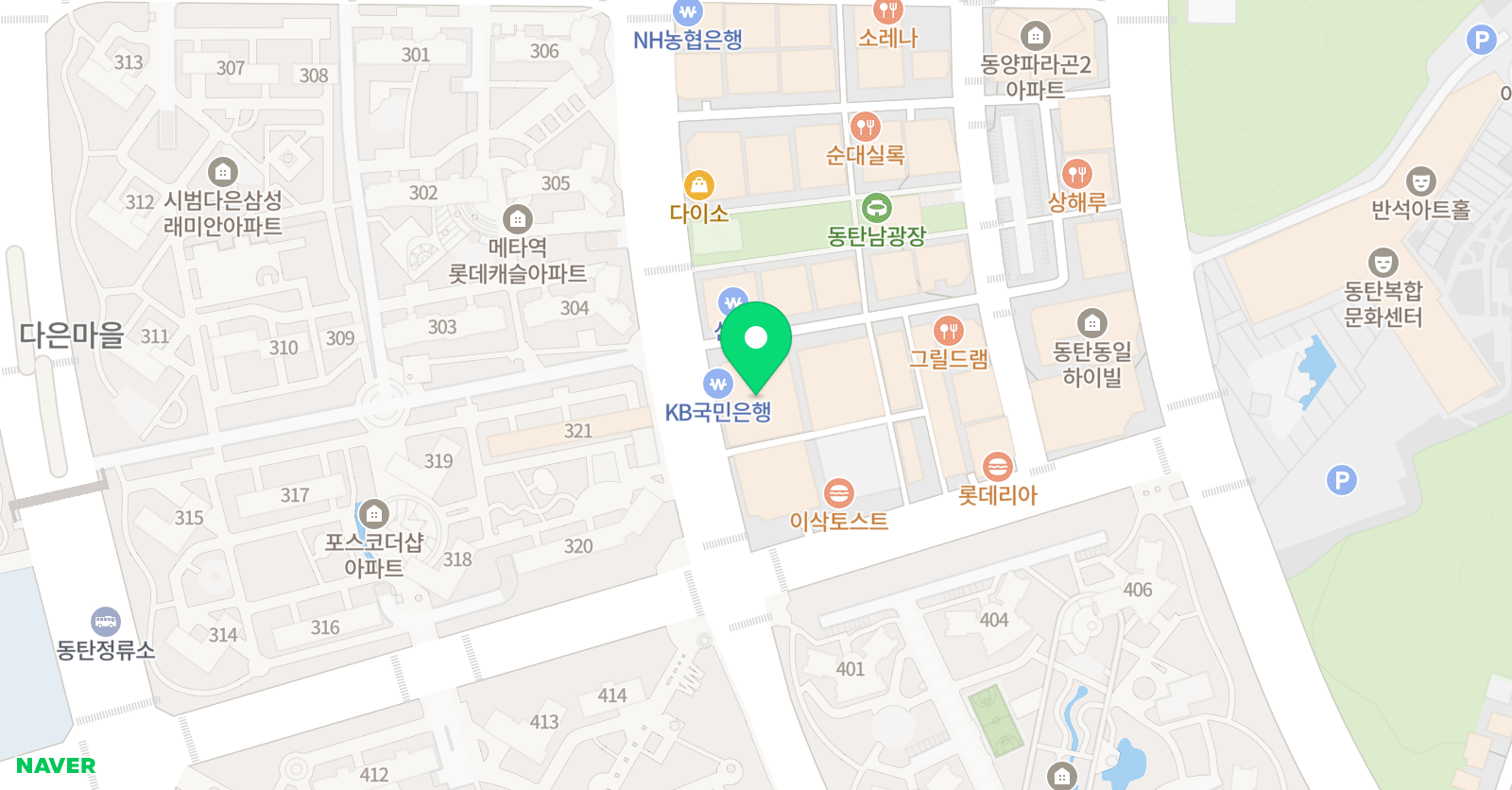 맥켄지 어학원 동탄본점 위치