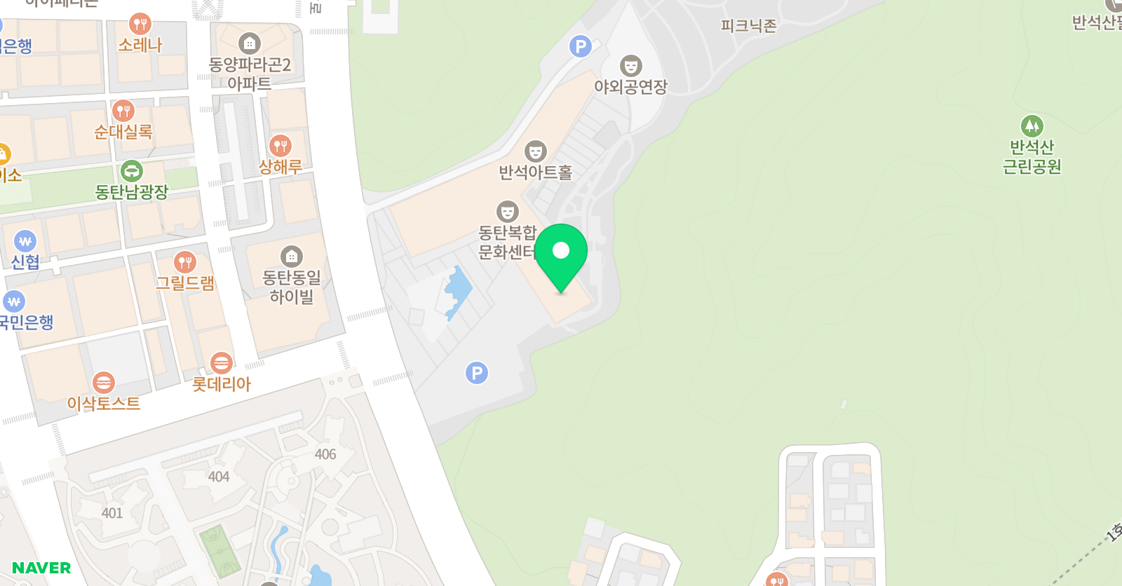 동탄복합문화센터 수영장 위치