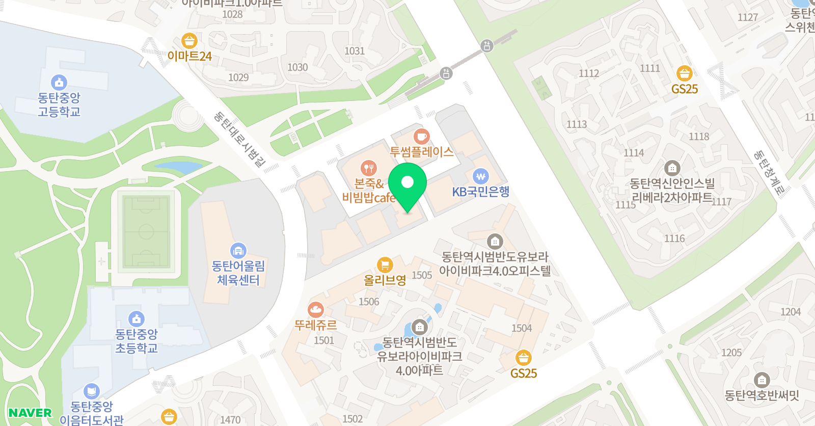 이다플라잉 요가 위치