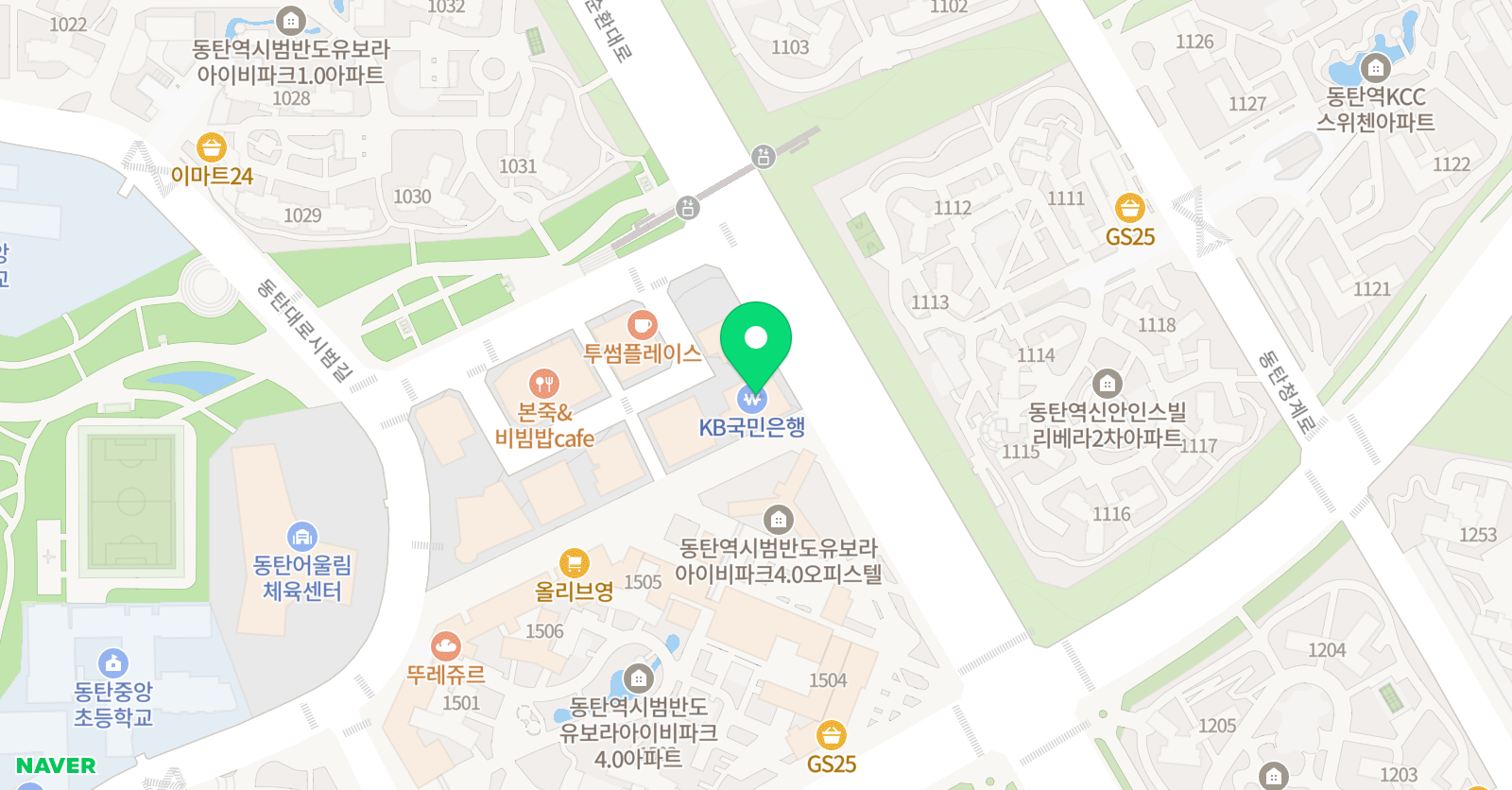동탄로고스 국어논술학원 위치