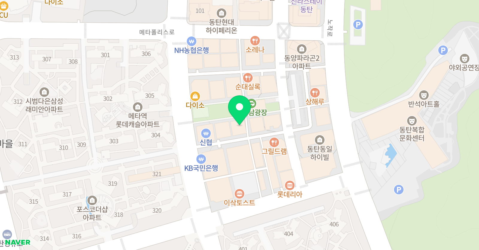 SY 댄스학원 위치