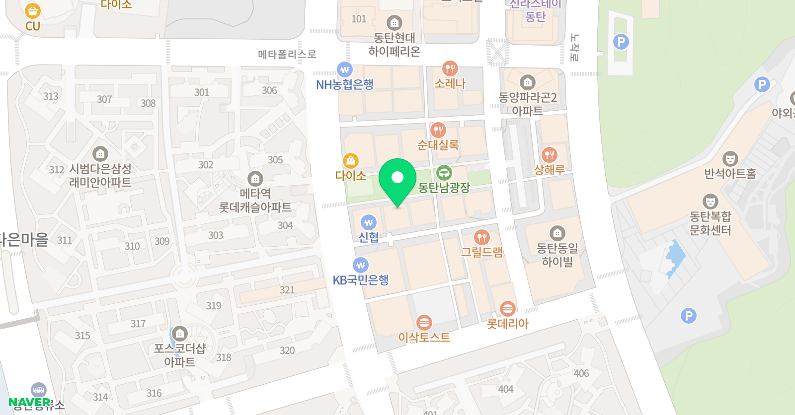동탄 LC학원 위치