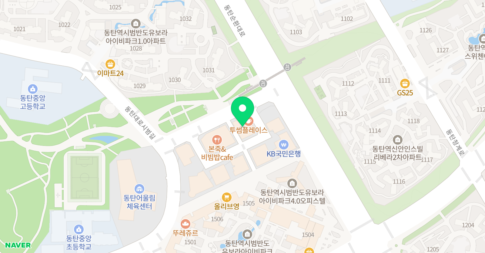 리드101 동탄2점 위치