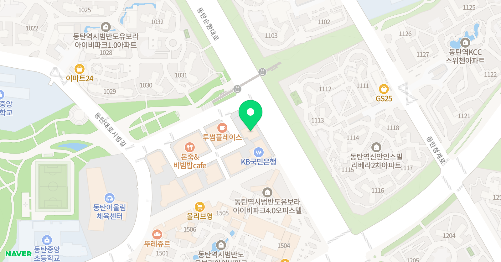 공터 영어 동탄시범카림센터 위치