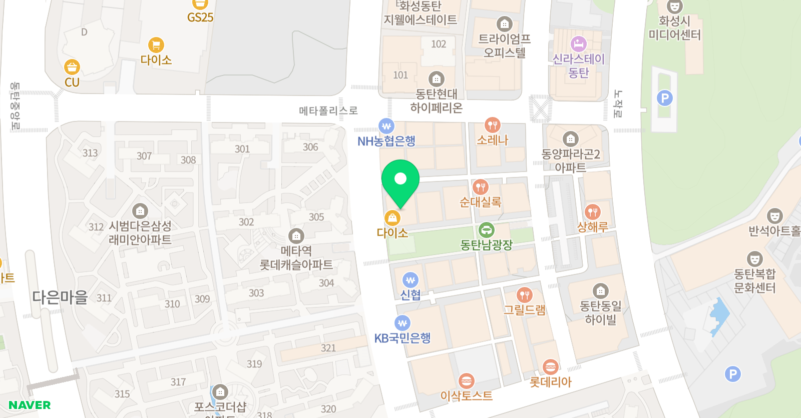 엠아이 어학원 동탄캠퍼스 위치