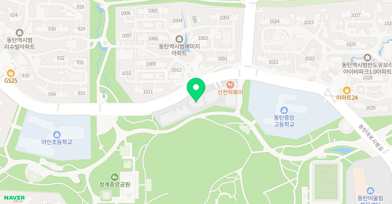 굳센 수학학원 위치