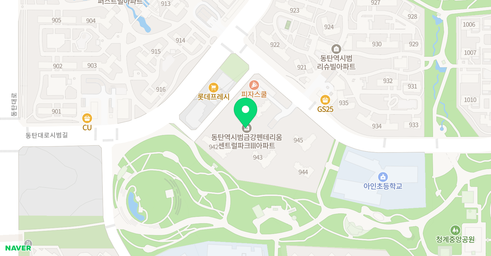 한우리 독서토론논술 화성아인독서교실 위치