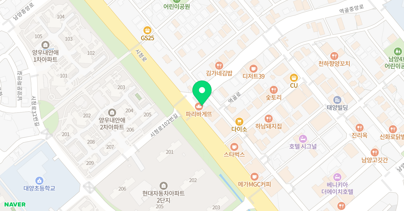 눈높이러닝센터 남양학원 위치