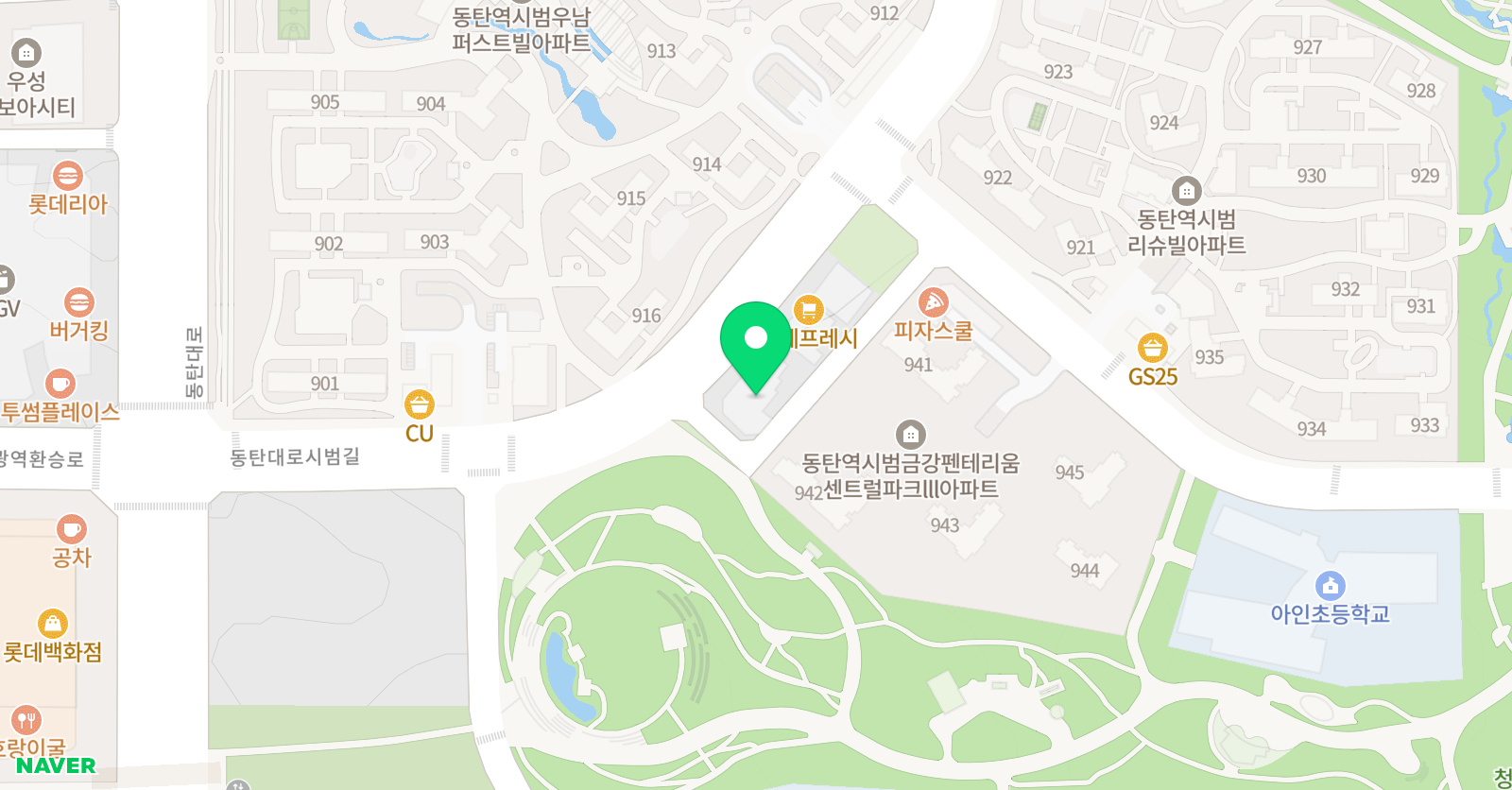 임지은수학학원 1관,2관,3관 위치