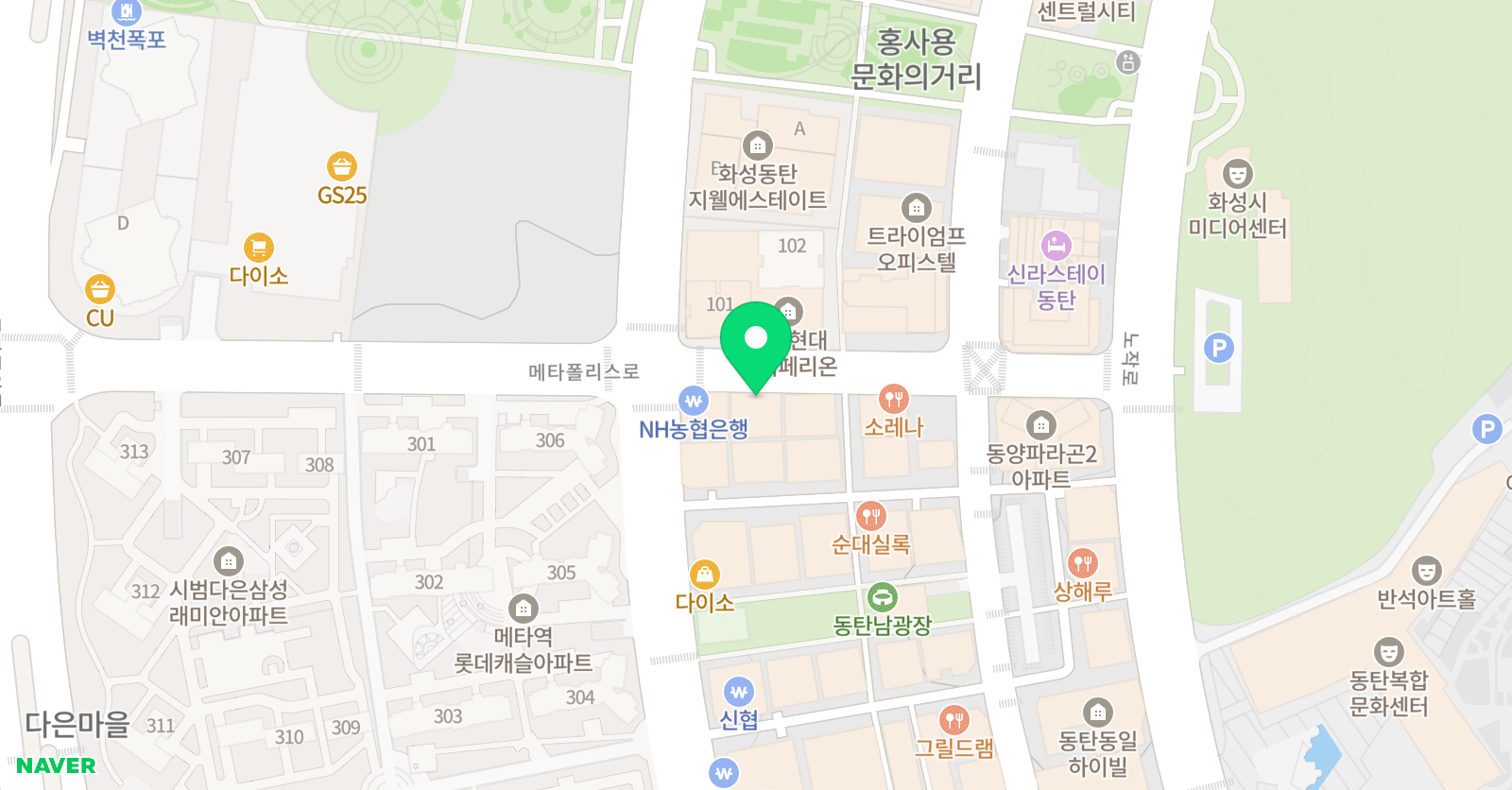 코데쉬발레스튜디오 위치