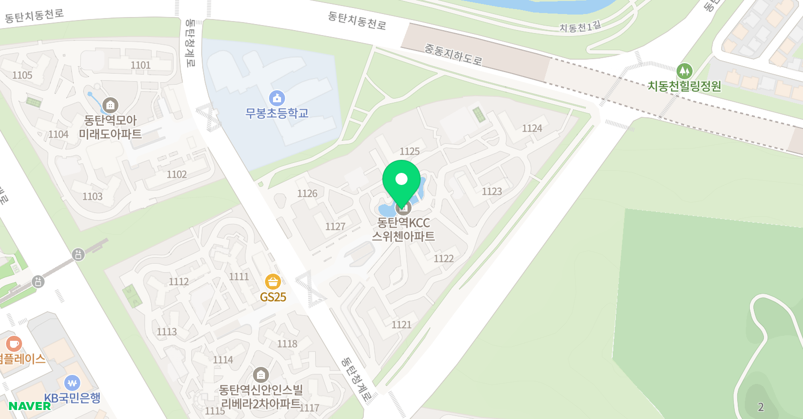딱풀리는 수학 2동탄케이씨씨점 위치