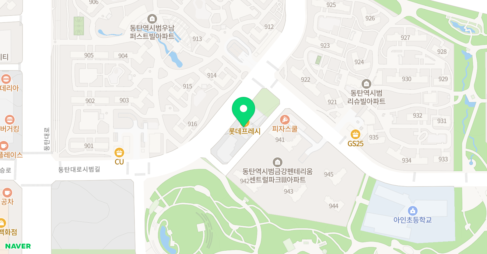 재능교육 동탄청계학습센터 위치
