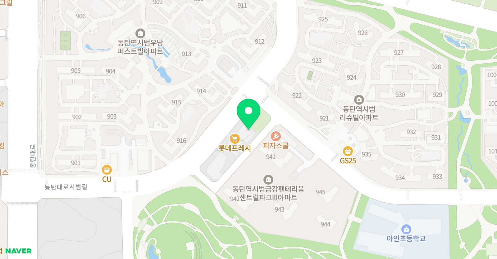 경희대동탄중앙 태권도 위치