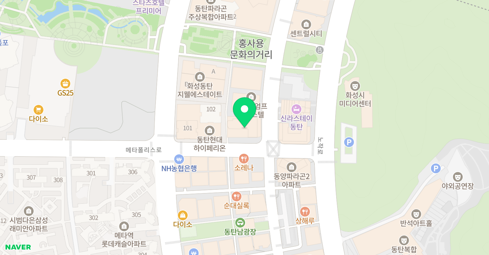 튼튼영어 화성센트럴점 위치