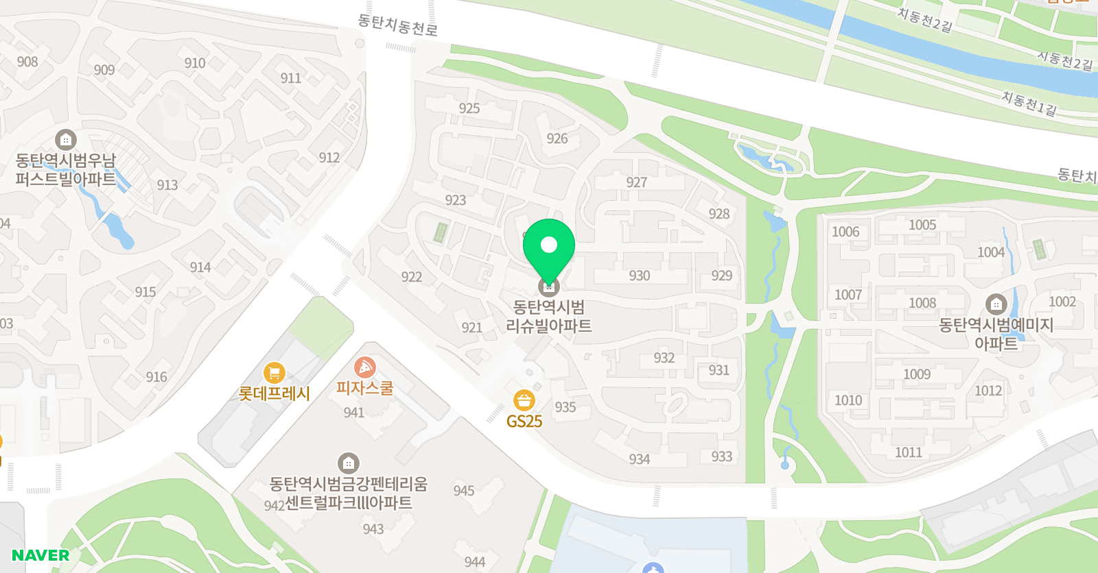 한우리 독서토론논술 동탄역리슈빌홈클럽 위치