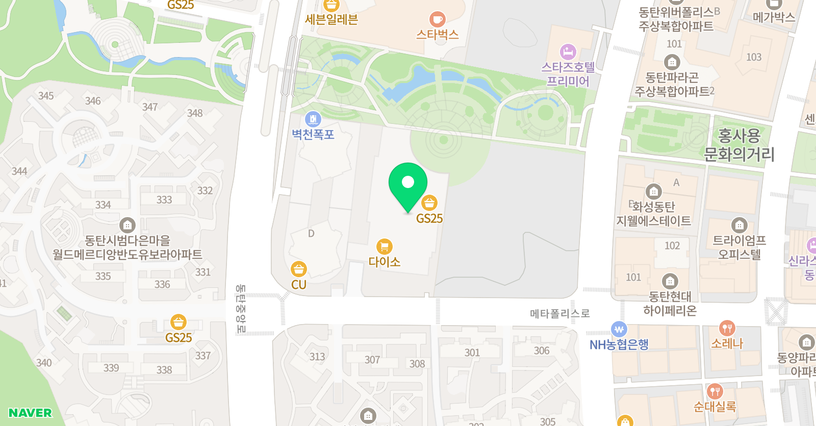 한우리 독서토론논술 메타폴리스 홈클럽 위치