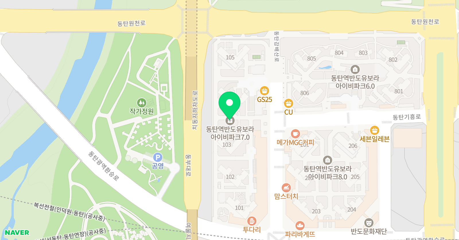 미라클줄넘기클럽 동탄역점 위치