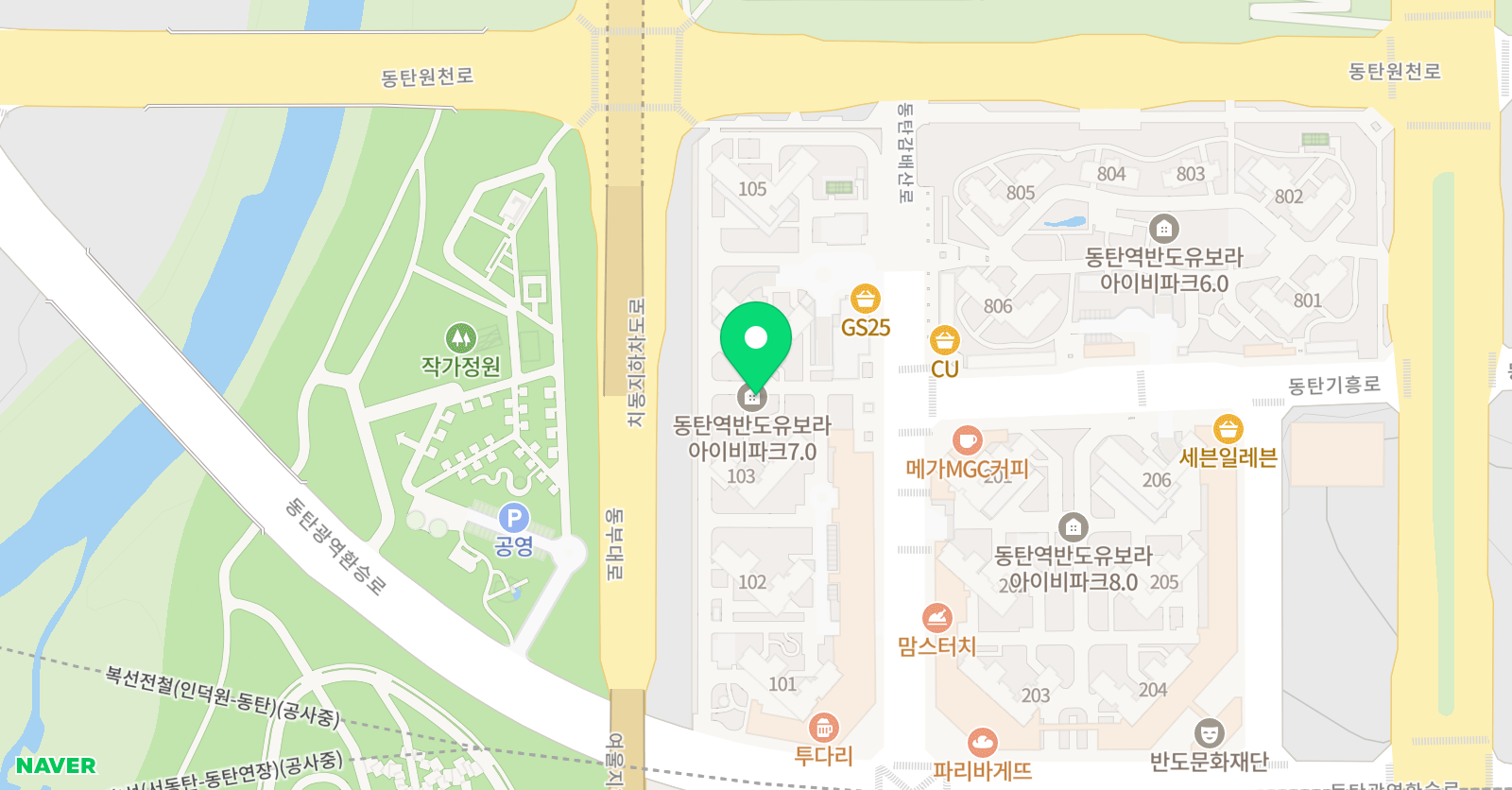 티포스 동탄관 태권도장 위치