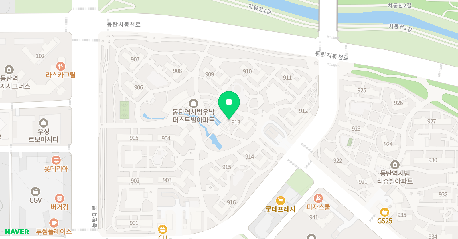 기탄 사고력교실 동탄역우남아인초점 위치