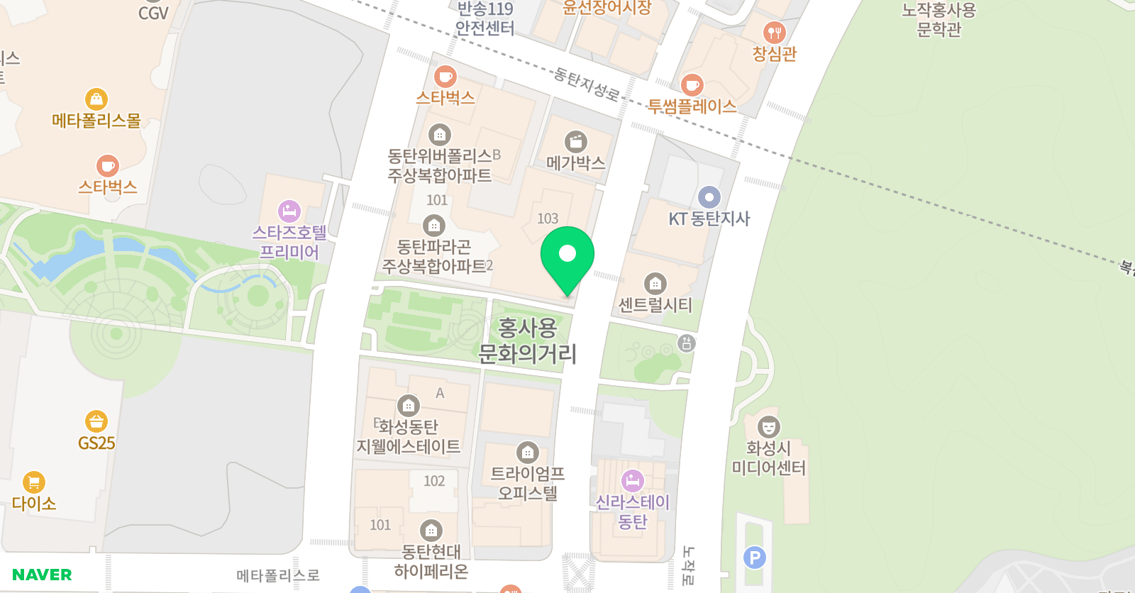 대교 랭귀지 스퀘어 동탄점 위치
