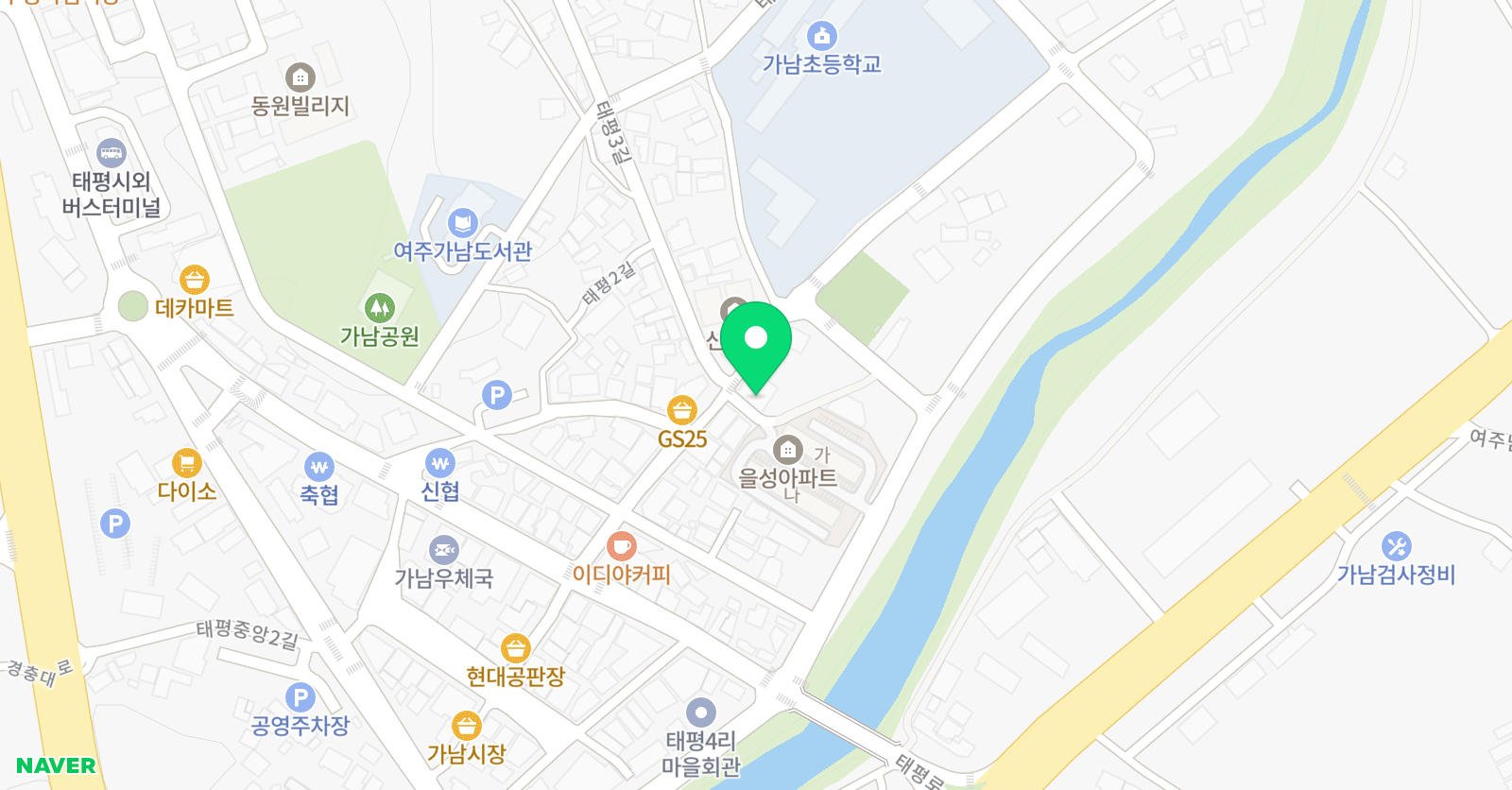 숲속화가 미술교습소 위치