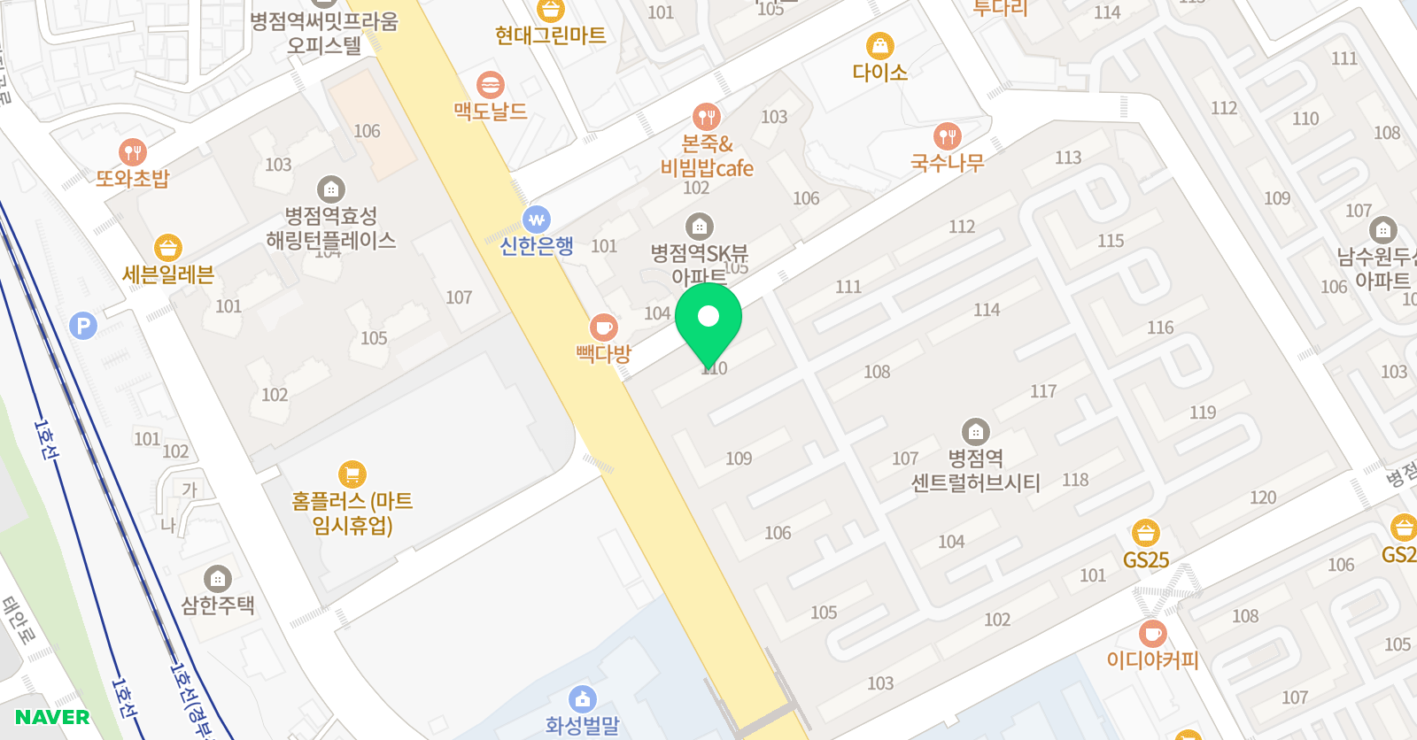 푸르넷 공부방 신창프라임 공부방 위치