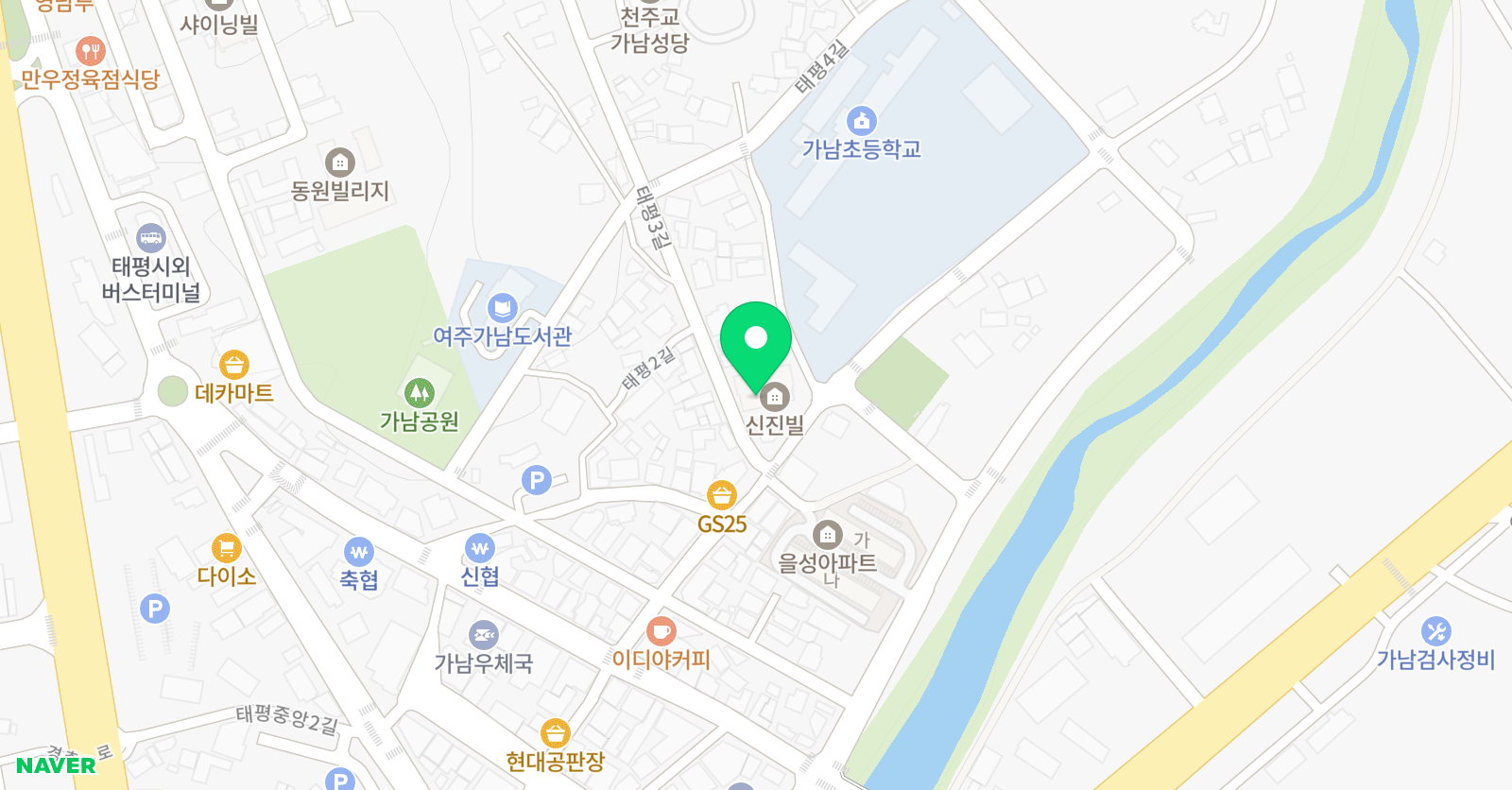 빨간펜 수학의달인 가남점 위치