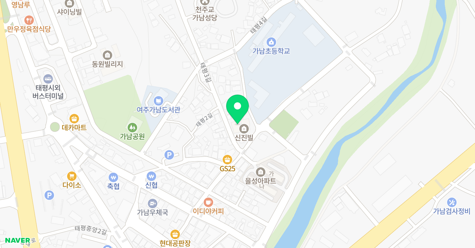 예인보습셀파우등생교실 학원 위치
