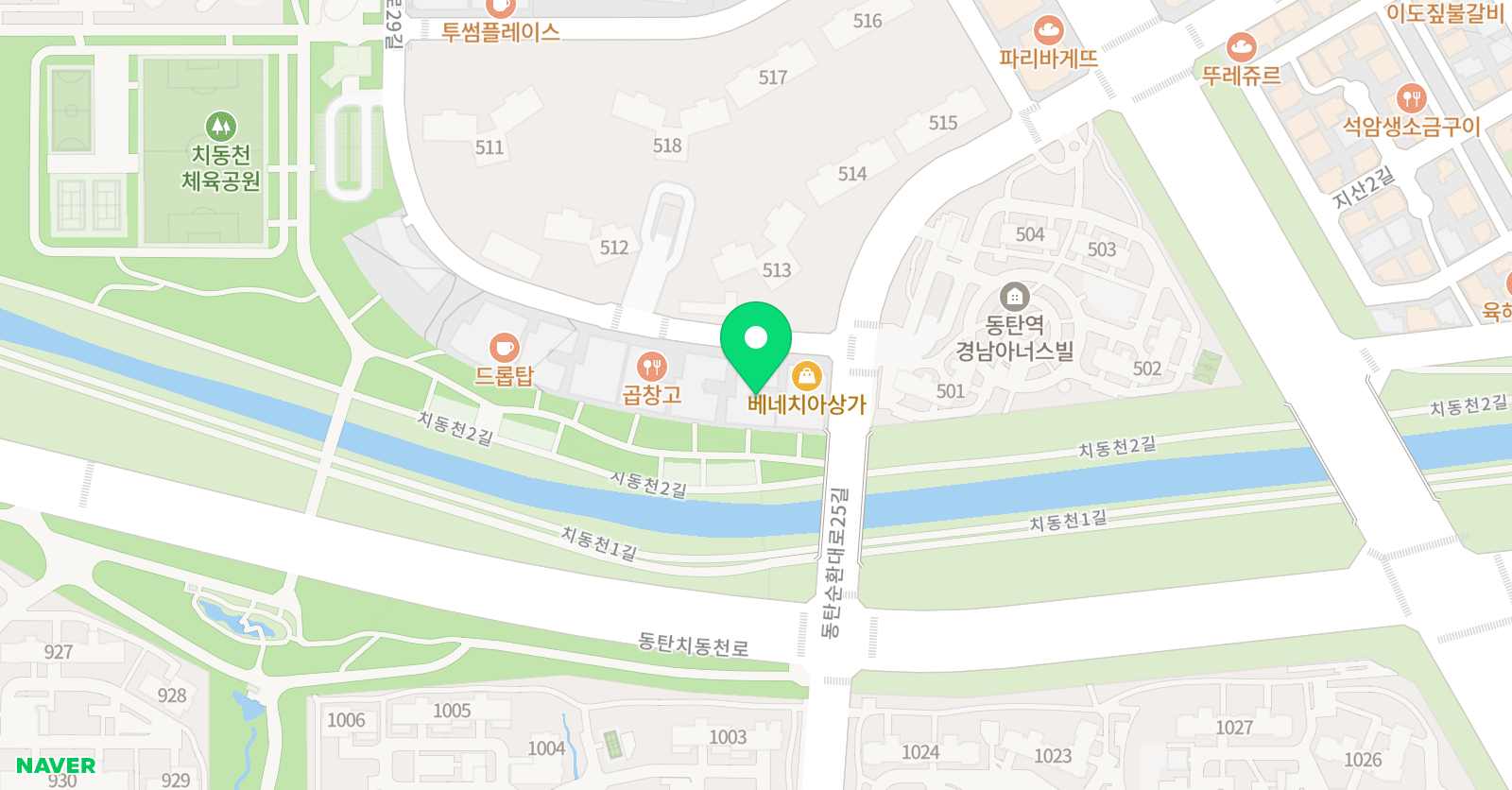 리드인 독서논술 동탄치동천점 위치