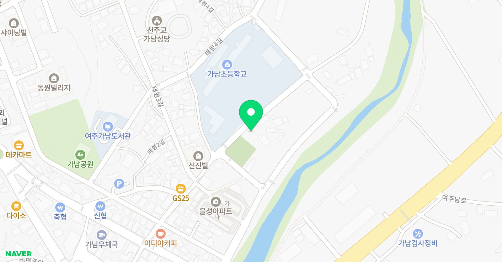 용인대청송 태권도장 위치