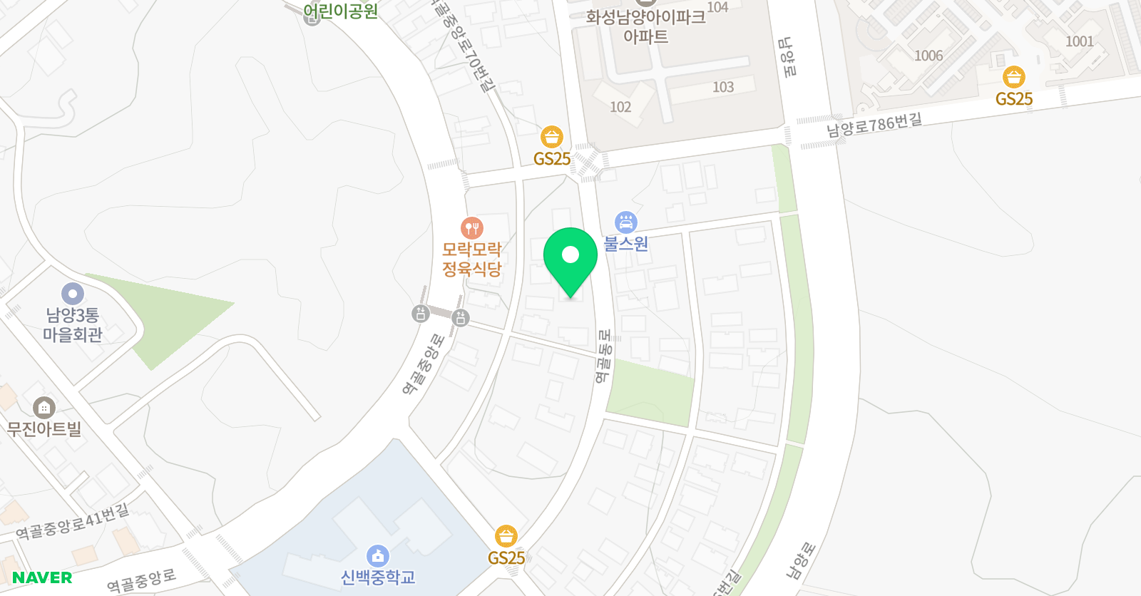 공부의신 학원 위치