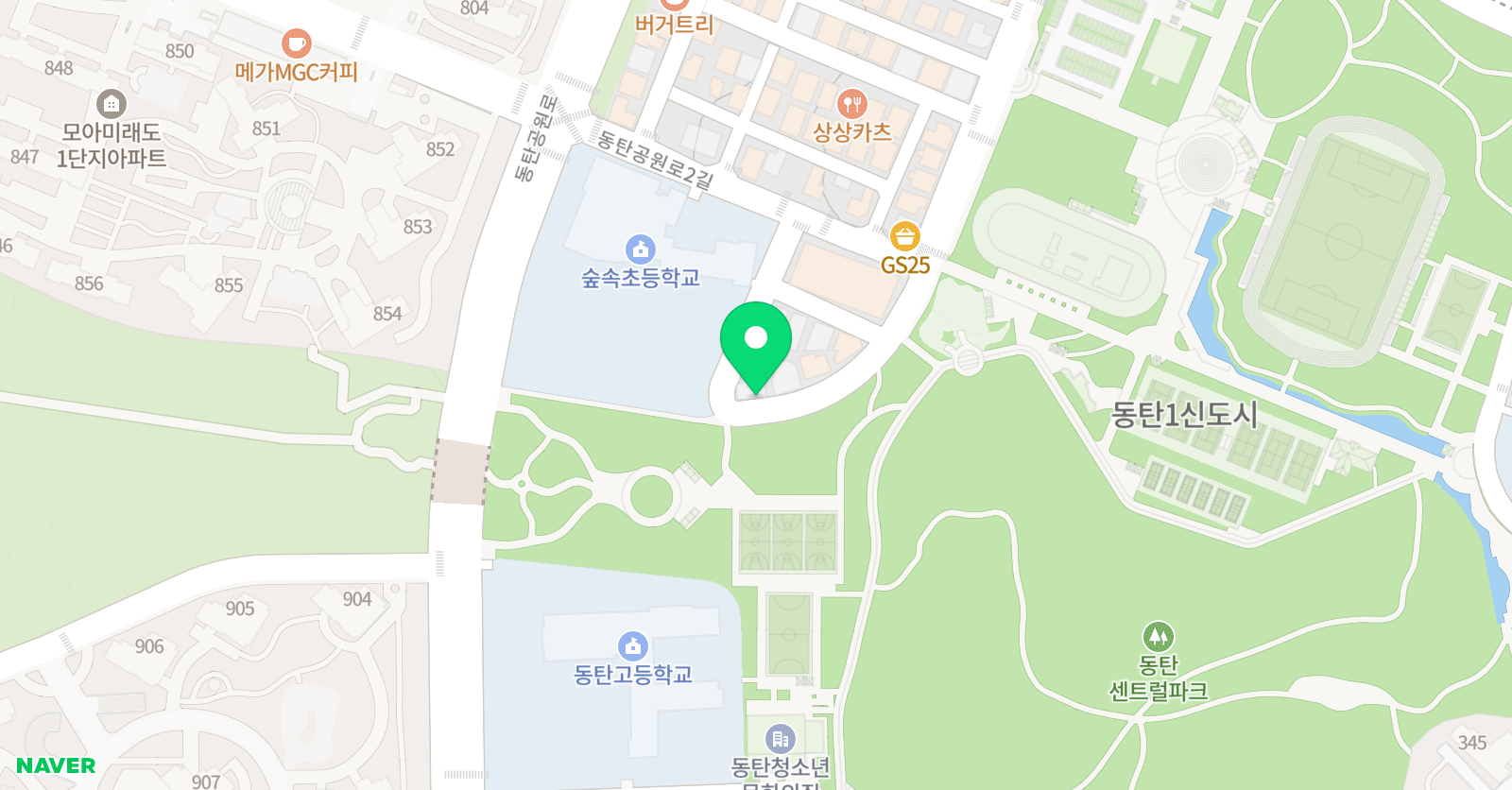 애플매쓰 SDL 학원 위치