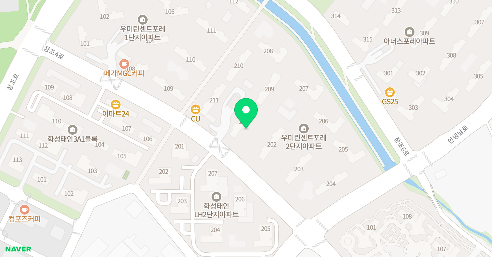 스마트해법 영어 태안우미린점 위치