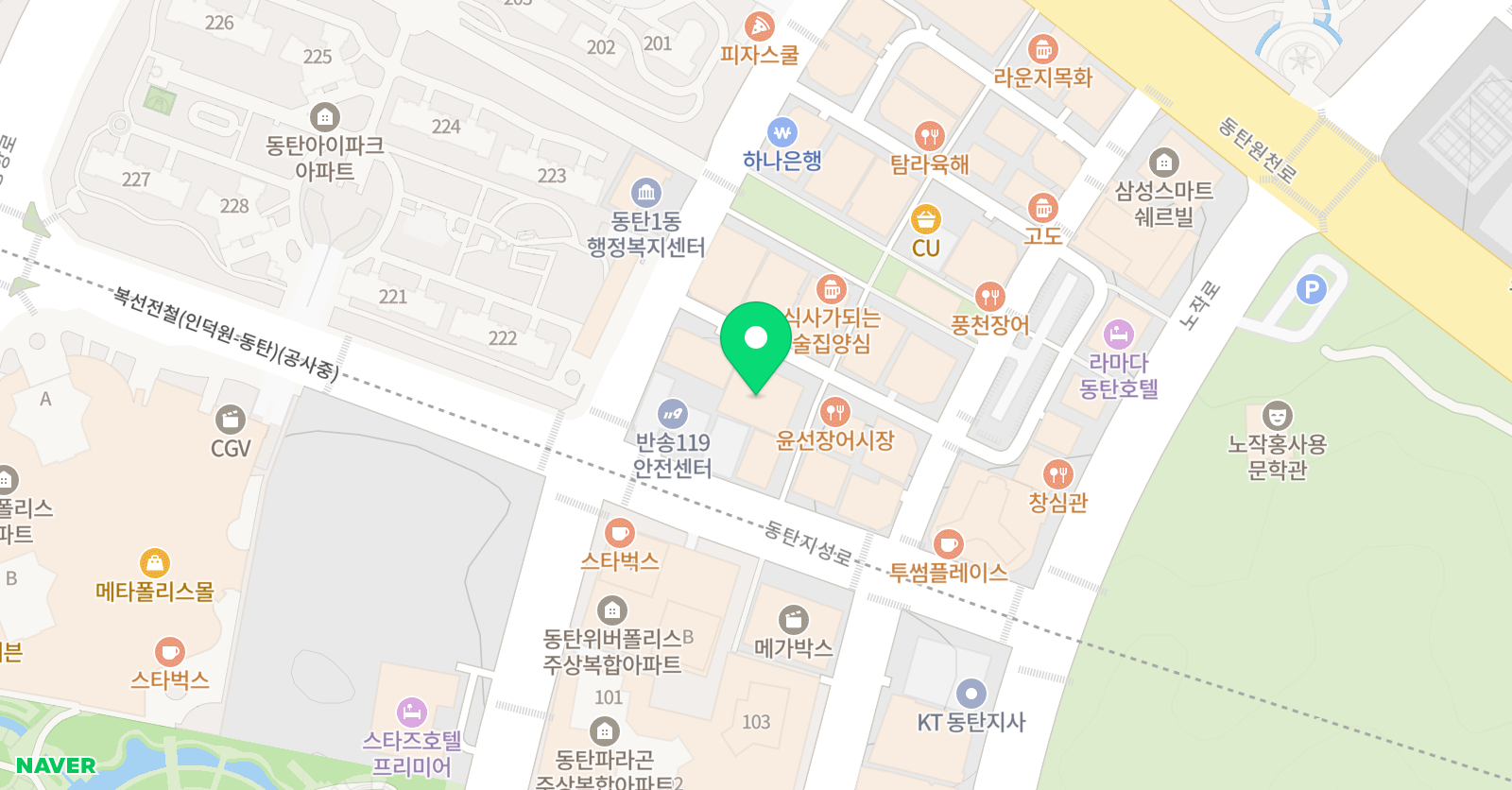 서강대학교 SLP 동탄점 위치