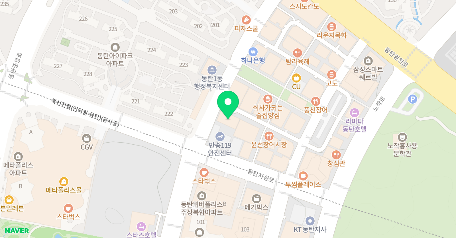 K 과학전문학원 위치
