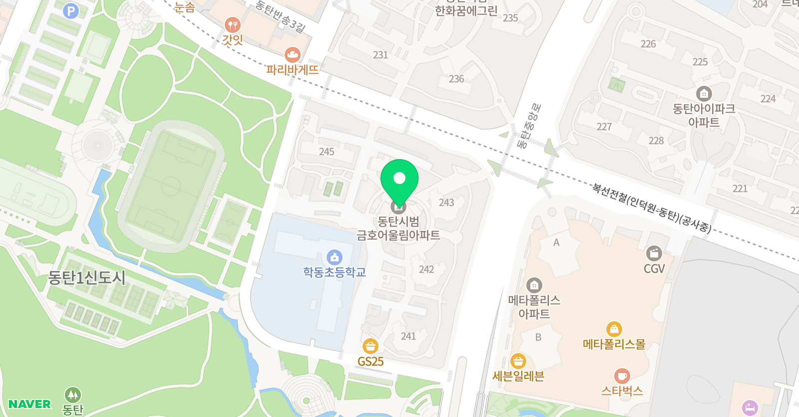 한우리독서토론논술 한빛금호어울림점 위치