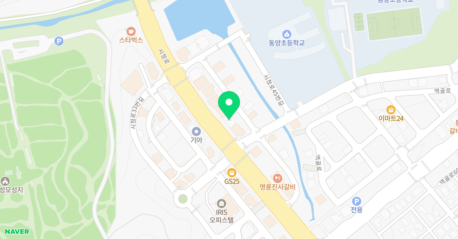 지앤비 영어전문교육 남양캠퍼스 위치