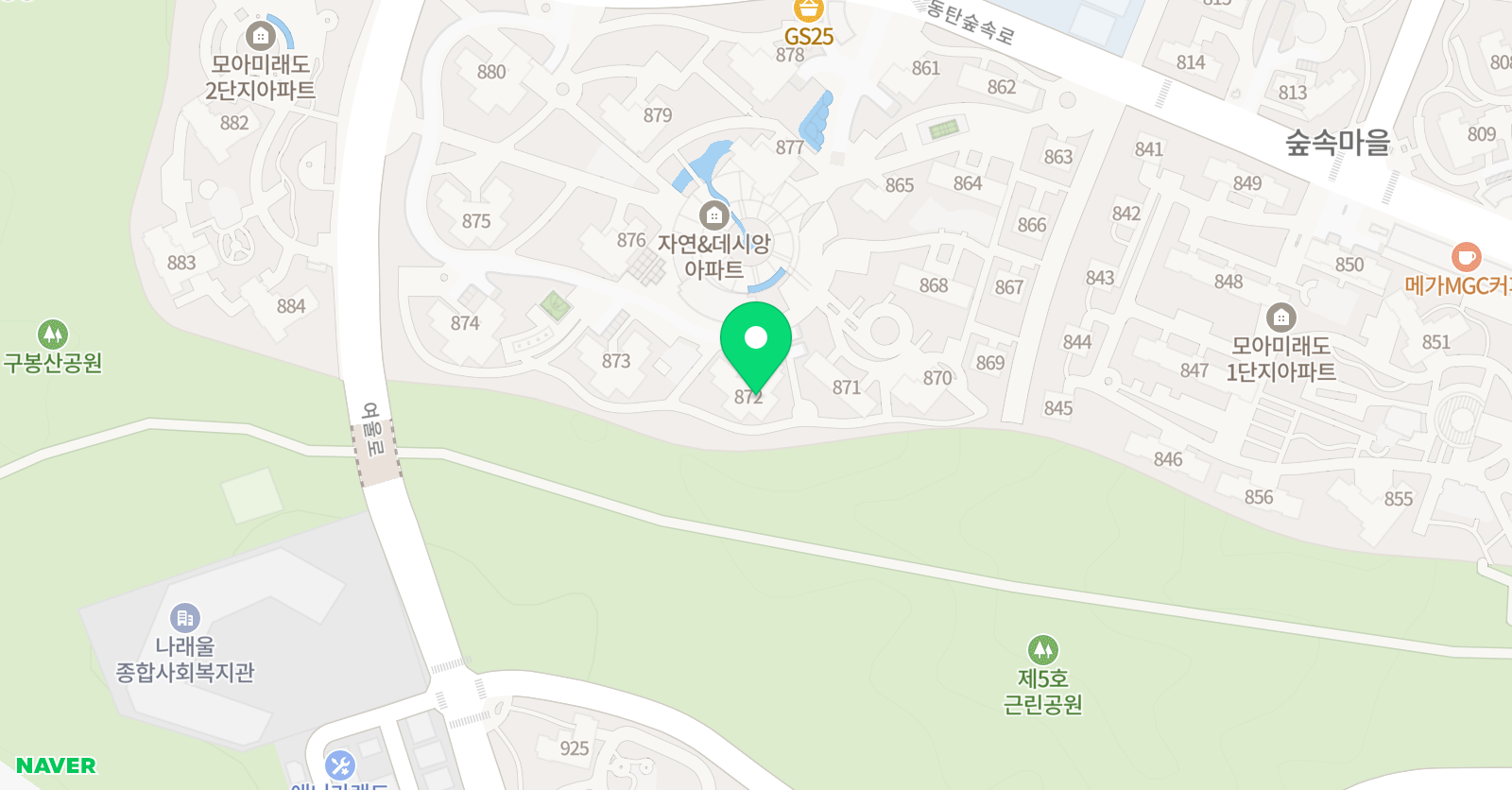 삼성영어셀레나 영어교실 동탄데시앙 위치