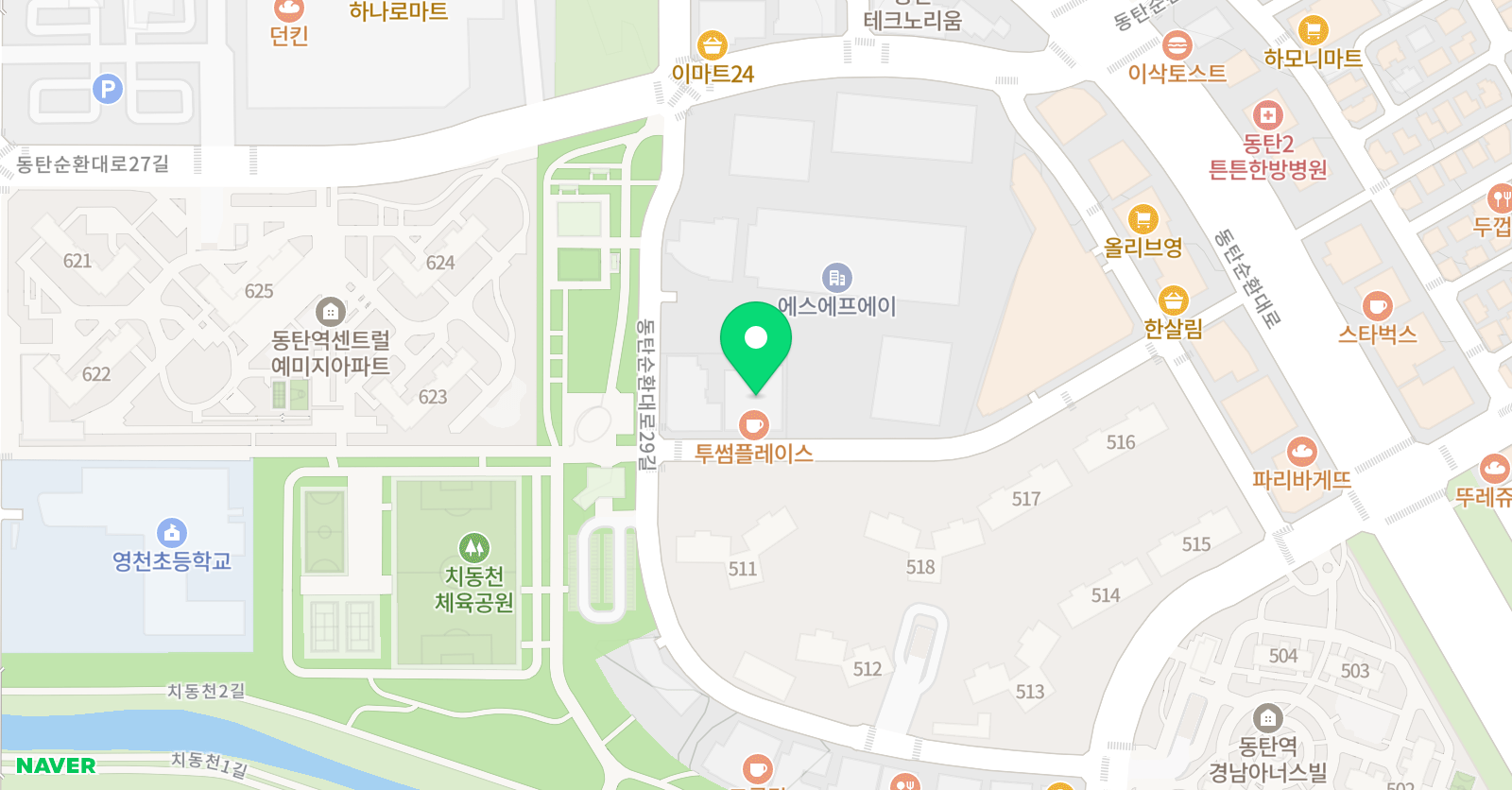 숨비소리 태권도장 위치