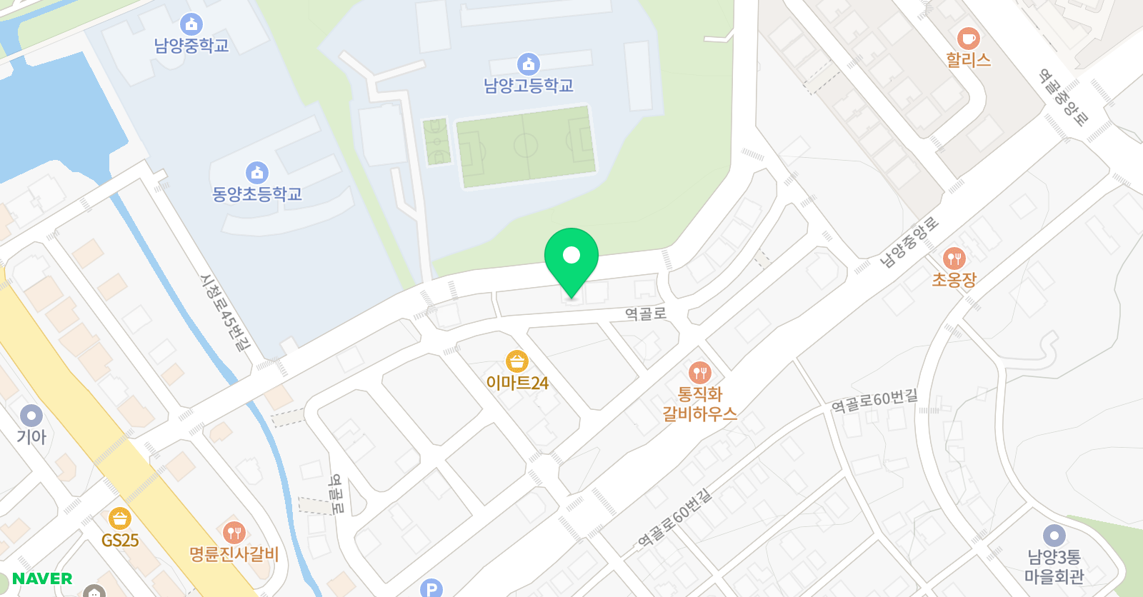 비끄아트 화성남양점 위치