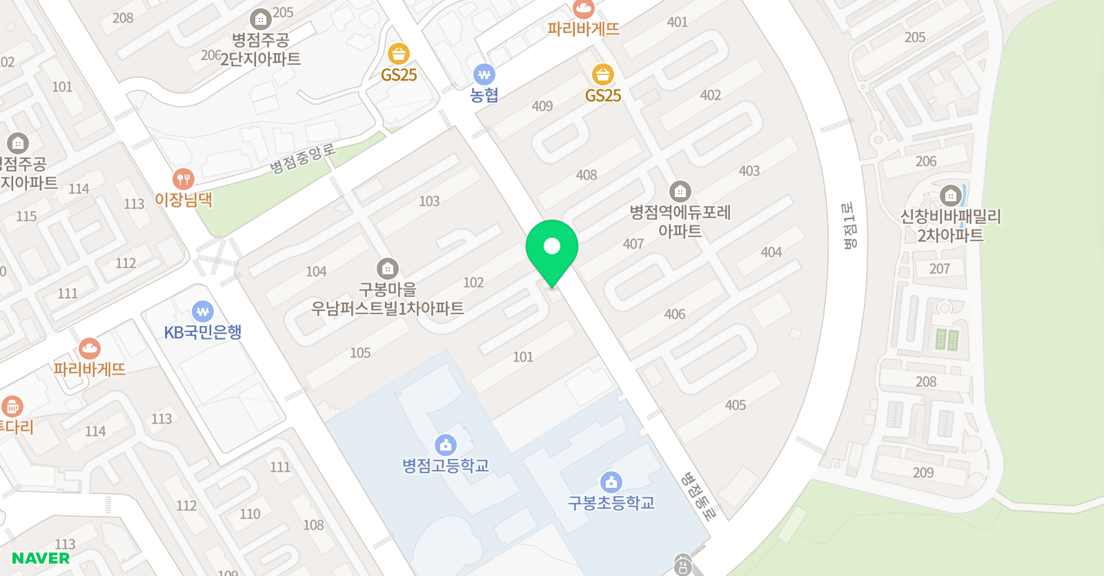 병점행복한피아니스트 위치