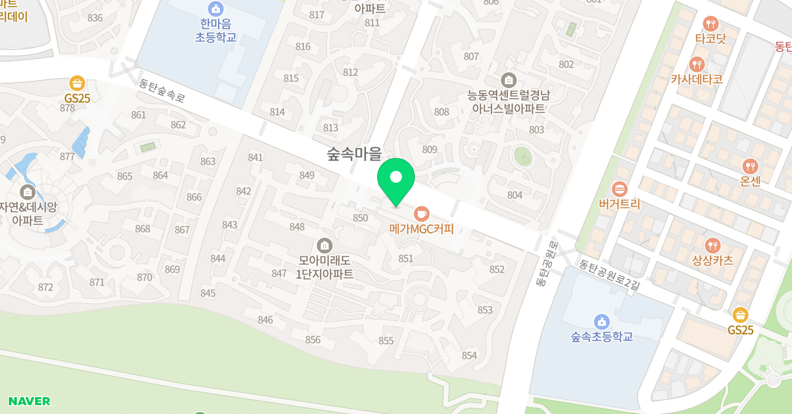 스마트해법 영어 숲속모아미래도 위치
