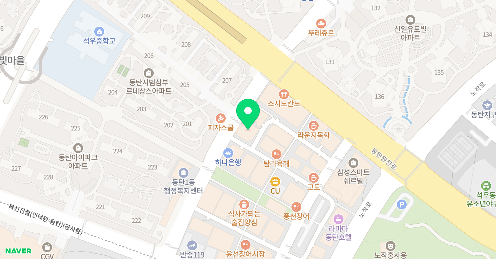 영렘브란트 미술교습소 동탄반송클래스 위치