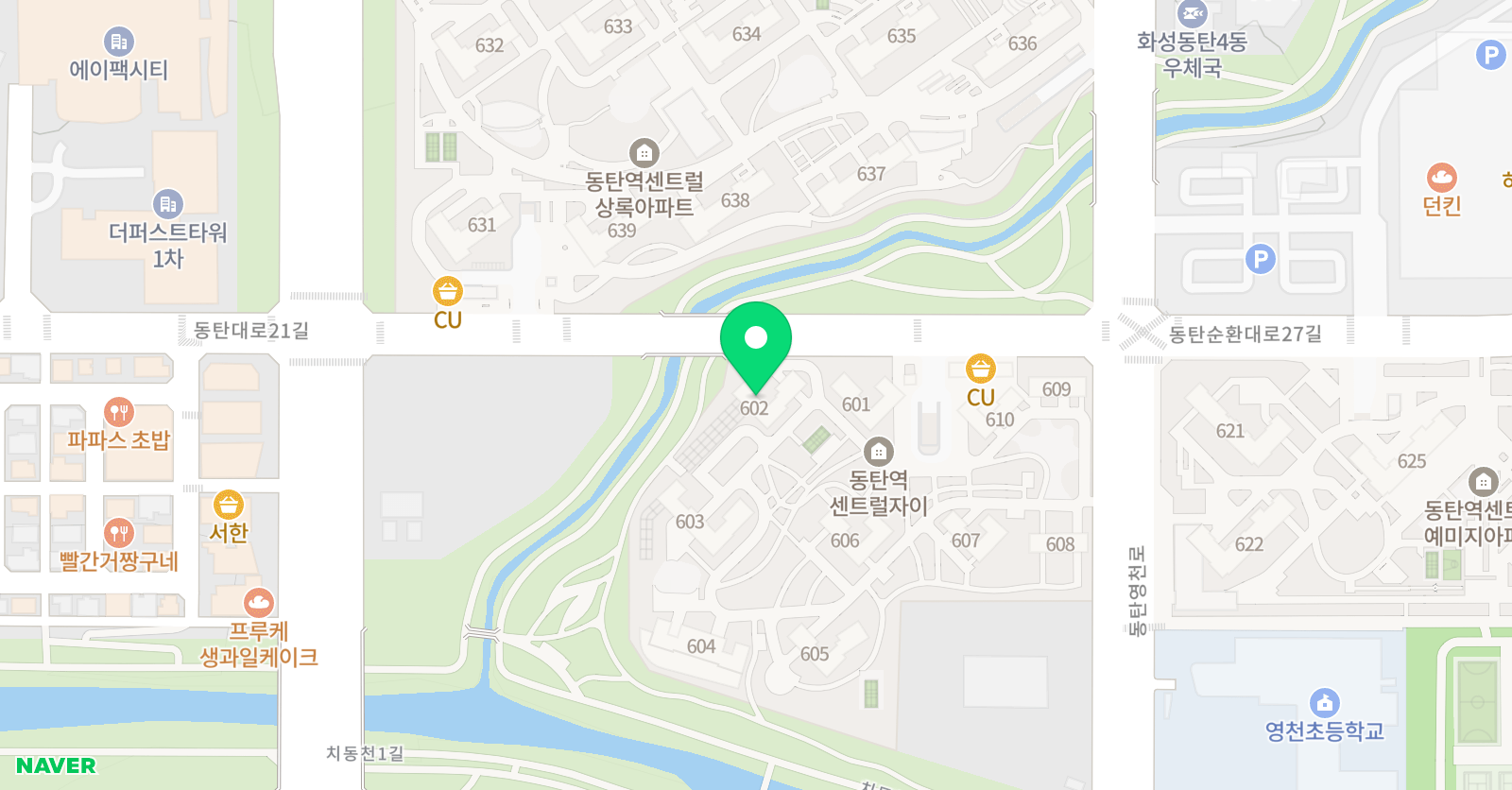 그린아트스콜레 동탄영천점 위치