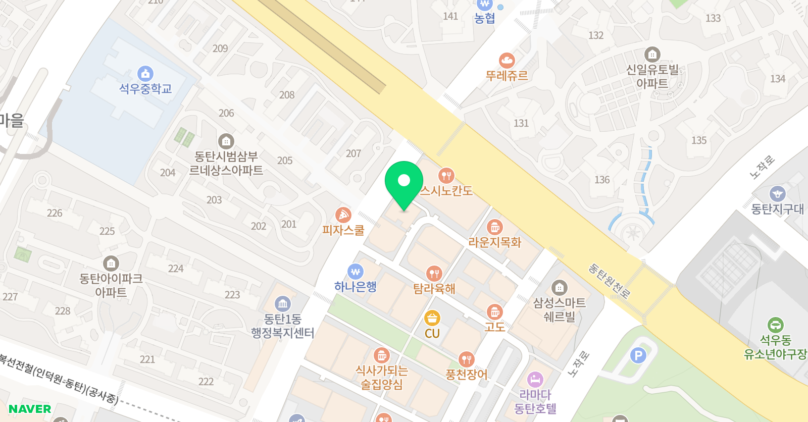 JCA 영수학원 북광장캠퍼스 위치