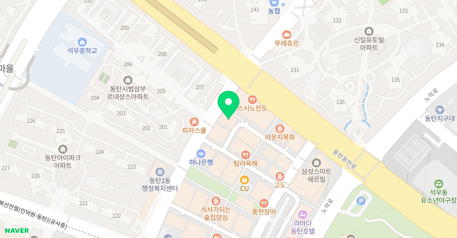 꽃피는 국악학원 위치