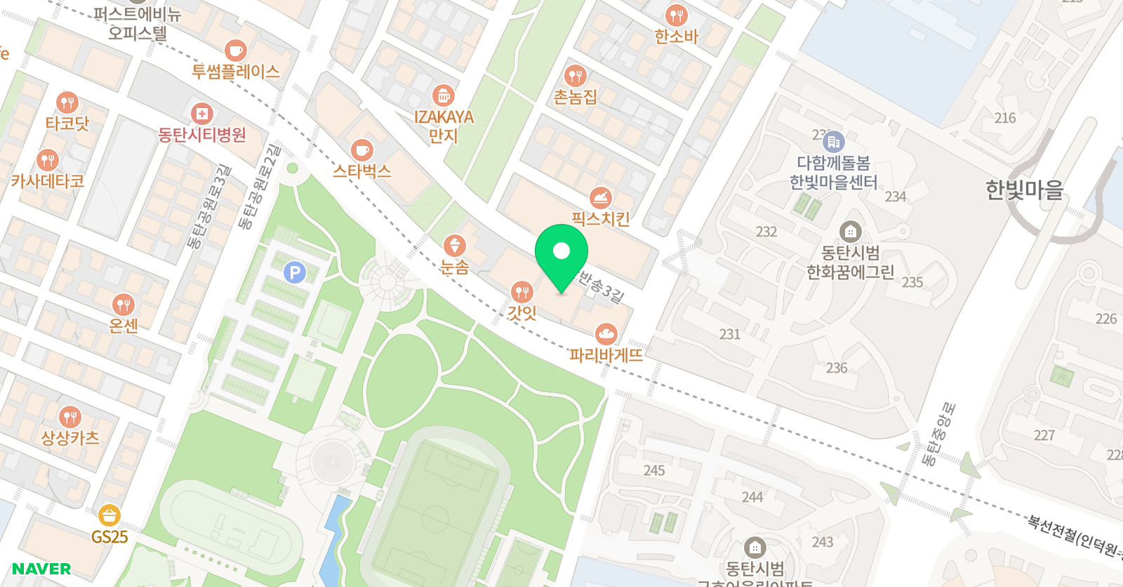 동탄센트럴 음악학원 위치