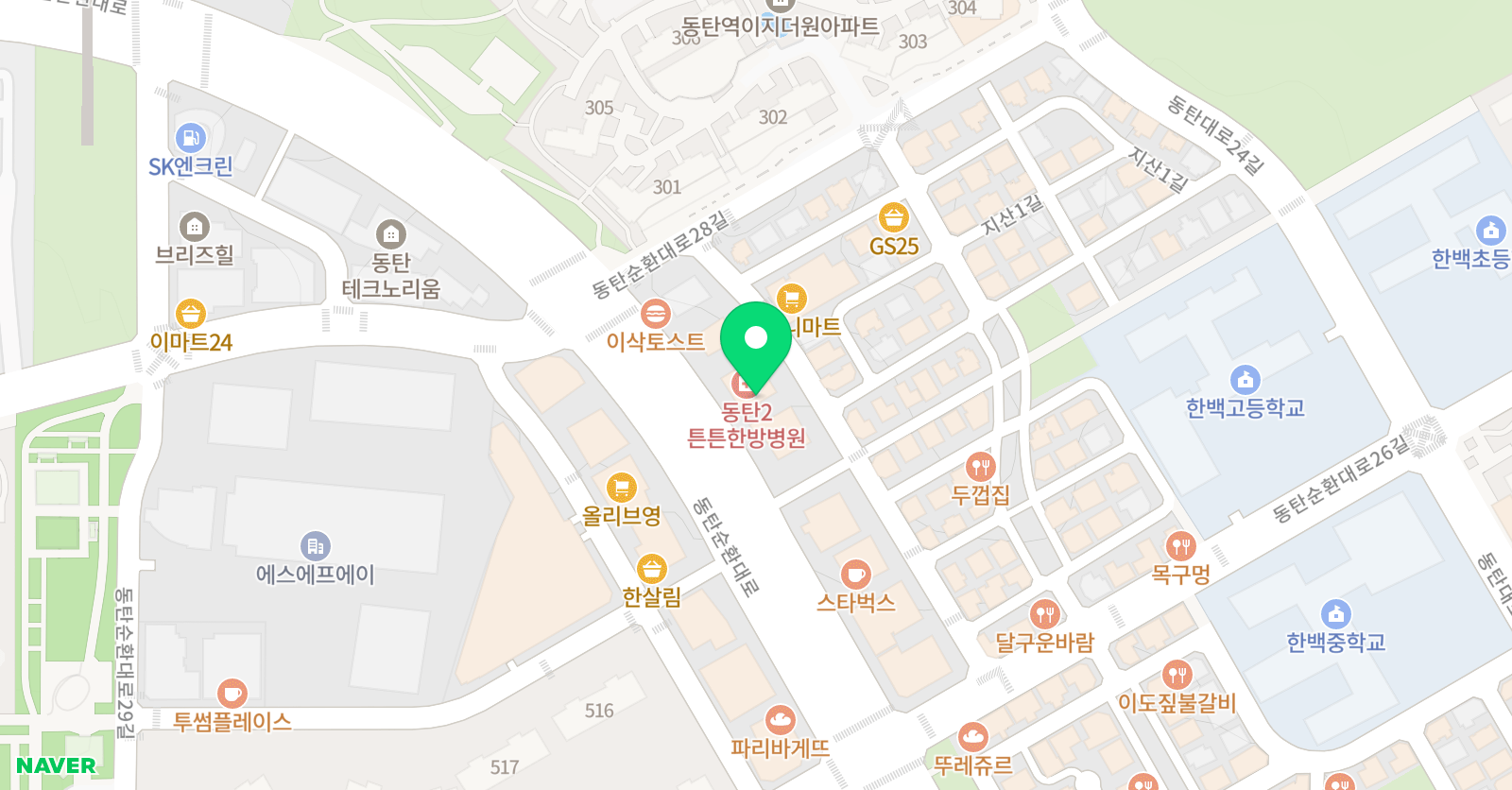탑매쓰 수학학원 위치