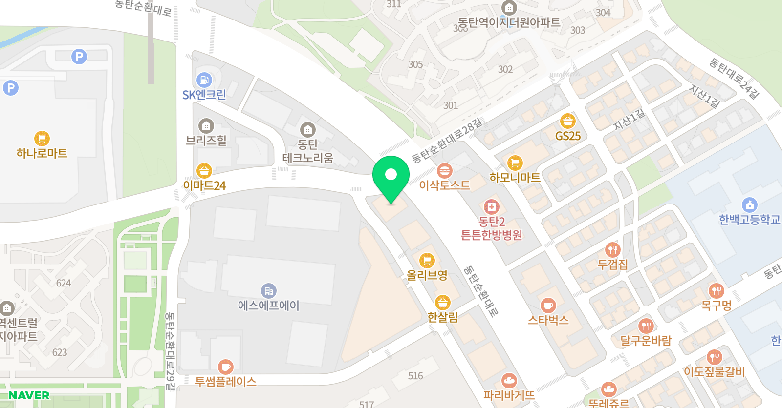 맵 입시맞춤학원 위치